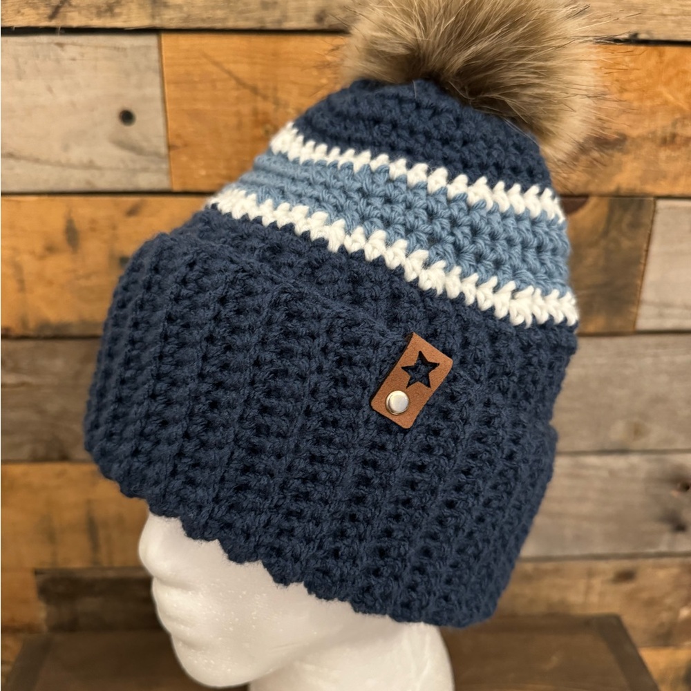 Hand Crafted Adult Crocheted Winter Beanie